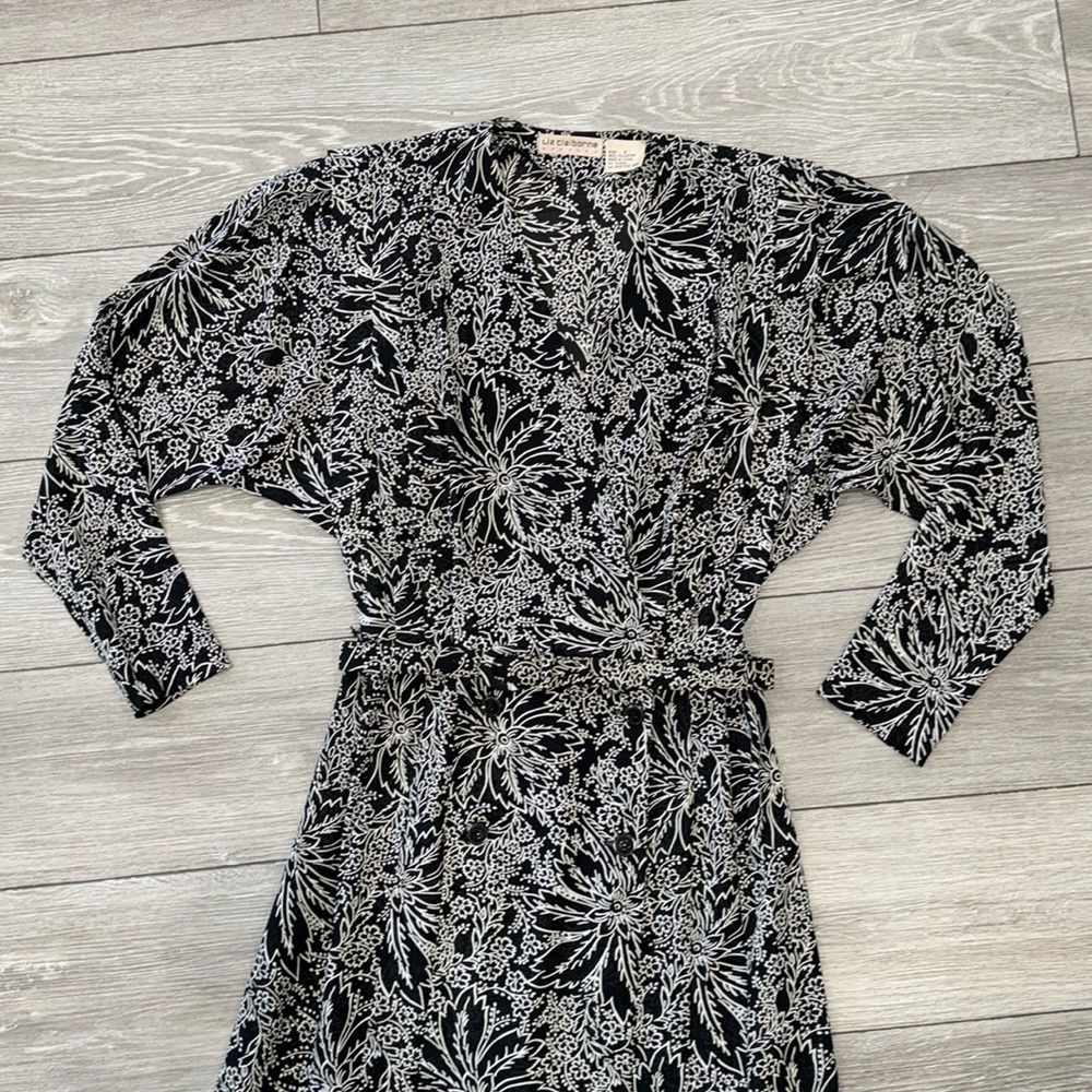 Vintage Semi Sheer Floral Dress - Picture 4 of 16